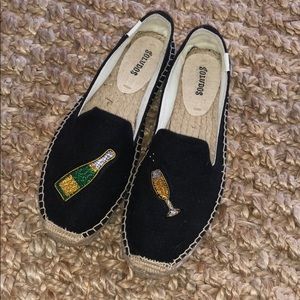 Cheers! Champagne espadrilles NWOT